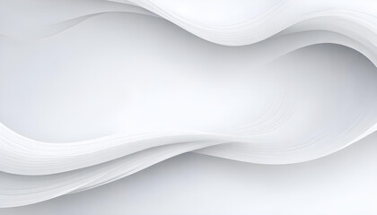 Obraz premium Soft abstract white and gray curved shapes on a light background 8