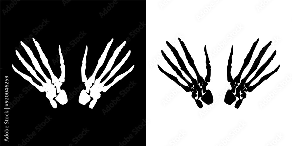 Canvas Prints illustration of a hands bones