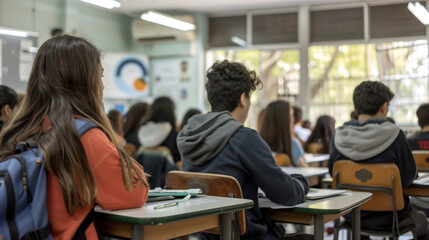 Fototapeta premium student in class