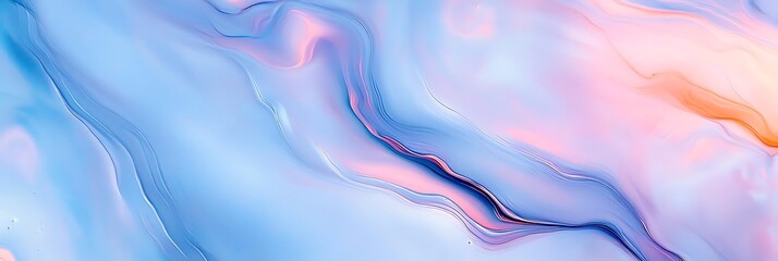 Abstract Background of Swirling Blue and Pink Colors