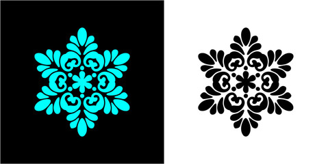 vector a element froze snowflakes winter logo on a black background and transparent, premium vector snowflake