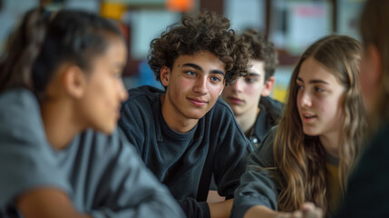Fototapeta premium students in school