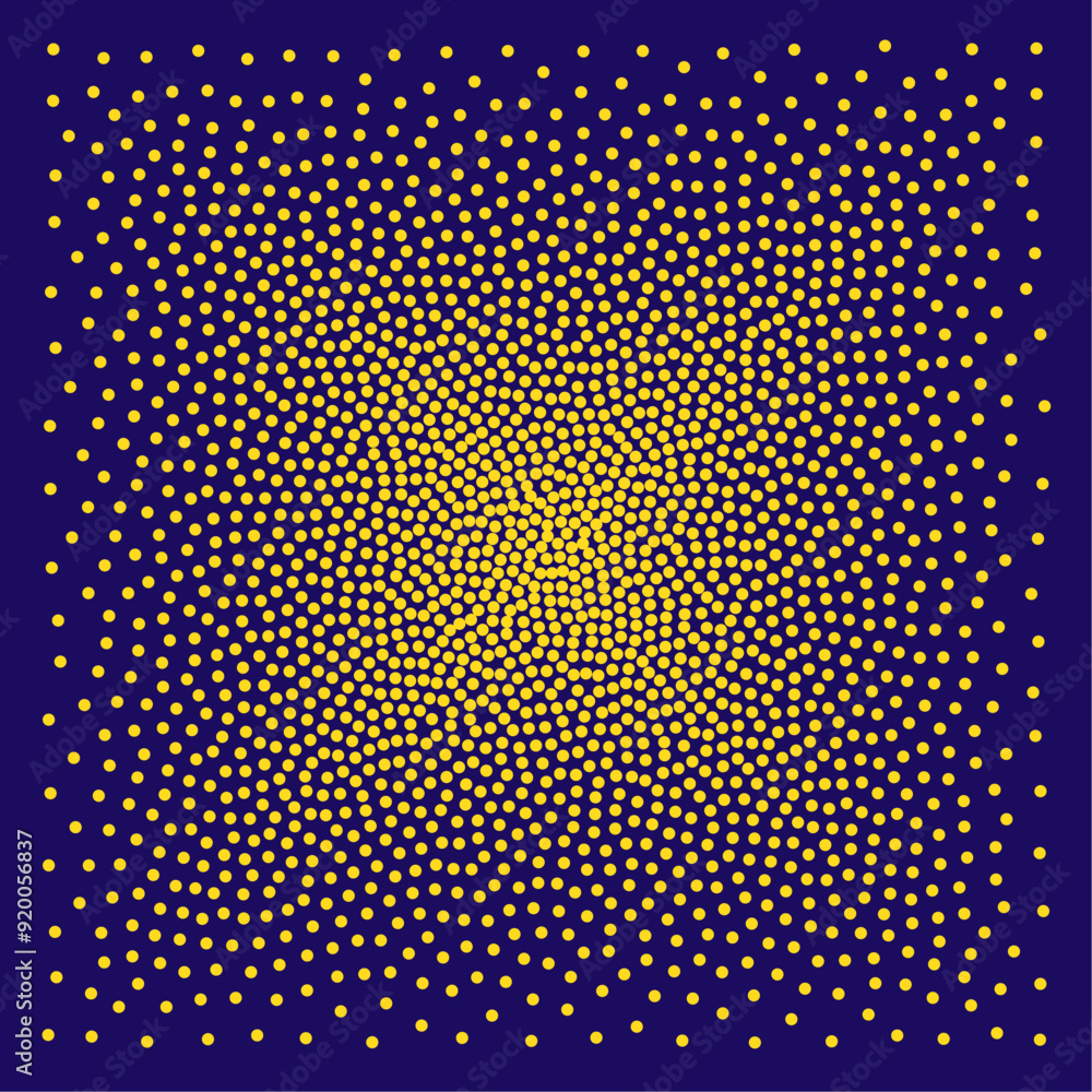 Poster vintage abstract dot pattern square gradient retro effect dynamic modern background design.