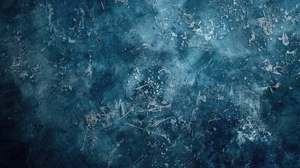 Obraz premium Abstract navy blue grunge wallpaper with textured grain background.