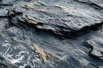 Obraz premium Black and Gold Rock Texture - Photo