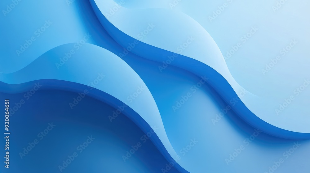 Poster minimalist blue gradient background with smooth transitions, ideal for presentations and digital con