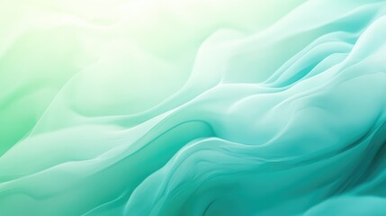 Fototapeta premium Smooth gradient background with cool blue and green tones, creating a fresh and calming visual atmosphere.