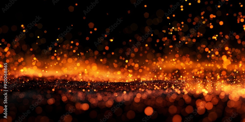 Poster a breathtaking and stunning visual display of glowing particles creating an enchanting and mesmerizi