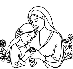 parent and child, mom with daughter