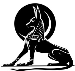 black and white illustration of a anubis, illustration of a person