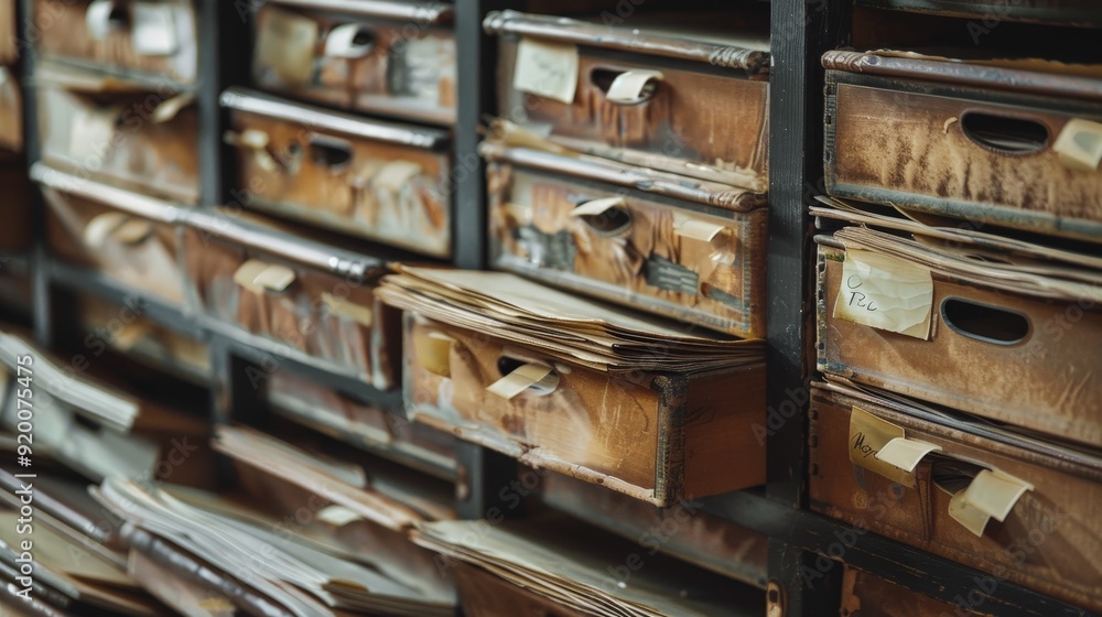 Poster write about the preservation challenges faced by document archives in disaster-prone areas.