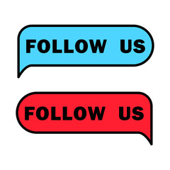 Follow us icon template