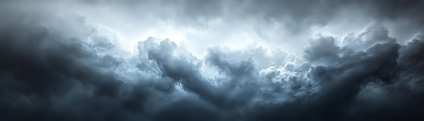 Obraz premium Dark Storm Clouds Gathering Abstract Background