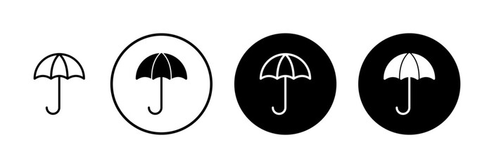 umbrella icon vector isolated on white background. Umbrella vector icon © Oliviart