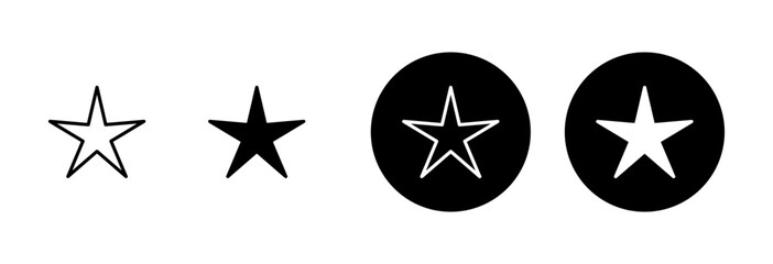 Star Icon vector isolated on white background. Star vector icon. Rating symbol