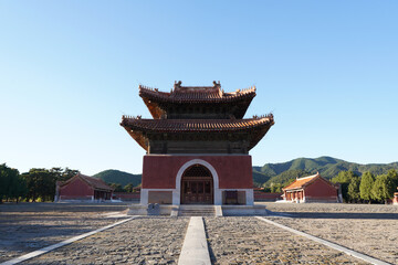 China in the qing dynasty emperor mausoleum, clear dongling