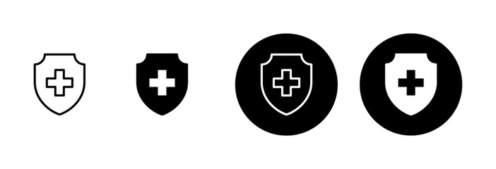 Health insurance icon vector isolated on white background. Insurance health document icon