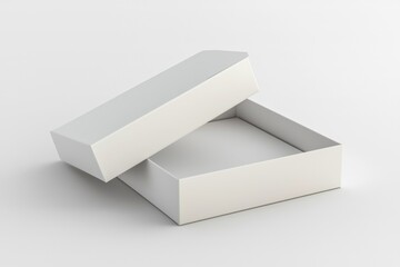 Fototapeta premium Paper Box Mockup A4 on isolated background created with Generative AI