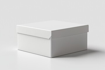 Fototapeta premium Paper Box Mockup A4 on isolated background created with Generative AI