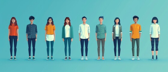 Fototapeta premium Design an image of Asian business customers evaluating services