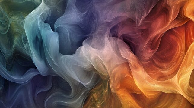 Surreal textures with flowing abstract shapes and contrasting colors