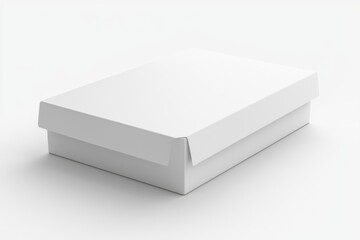 Naklejka premium Paper Box Mockup A4 on isolated background created with Generative AI