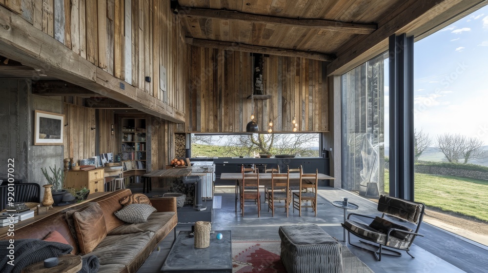 Aufkleber write about the sustainable building materials used in constructing an off-grid house in the uk.
