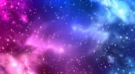 Obraz premium A breathtaking cosmic nebula background showcasing a rich array of vibrant colors along with shimmering stars