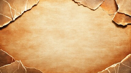 Torn aged paper texture background
