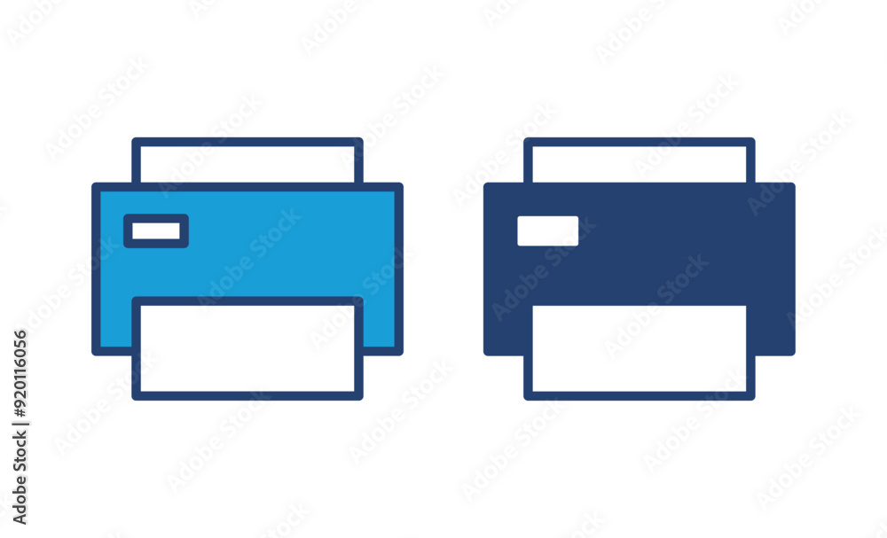 Poster print icon vector. printer icon vector.