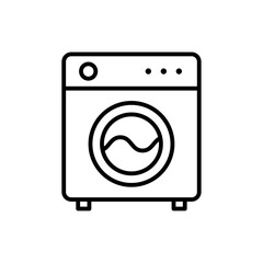 Washing machine line icon.