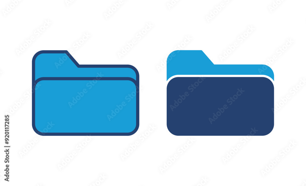 Poster folder icon vector. folder vector icon
