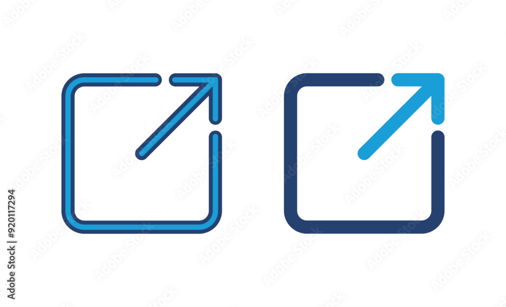 Poster external link icon vector. link icon vector. hyperlink symbol