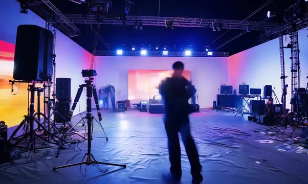 Timelapse of a Movie Set in Action: Behind the Scenes of Film Production