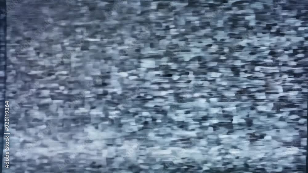 Poster animation of glitch noise on black background. abstract random shapes, glitched lines and blocks on 