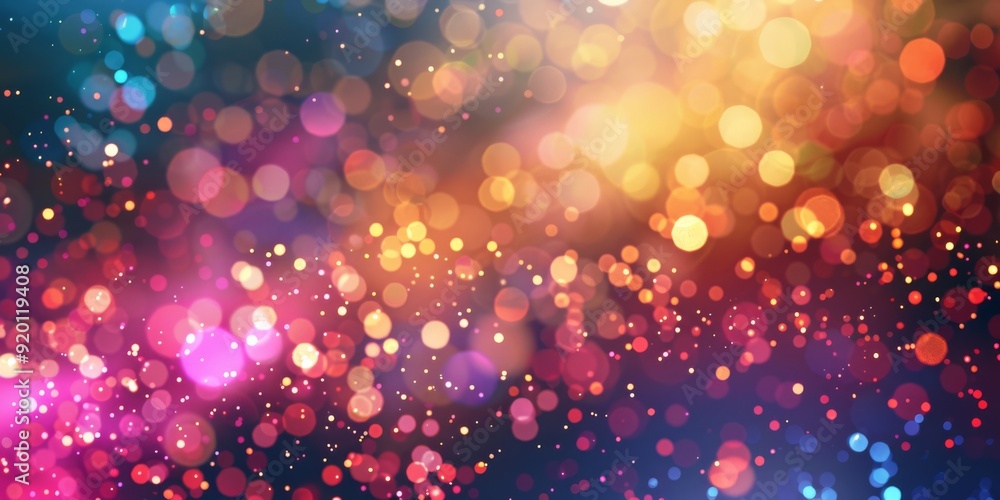 Poster Vibrant bokeh lights brilliantly create a stunning and captivating backdrop for various artistic endeavors and projects
