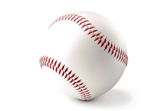 recommend clip art: Realistic Baseball isolated on white background.