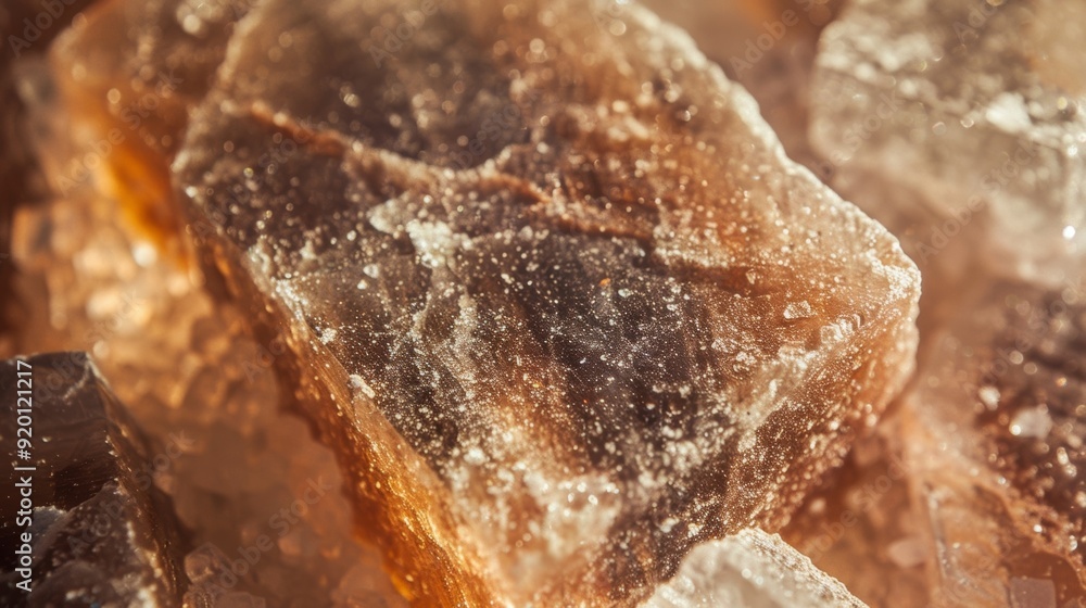 Aufkleber a macro shot of a chunky block of black himalayan salt showcasing the rough and uneven texture of th
