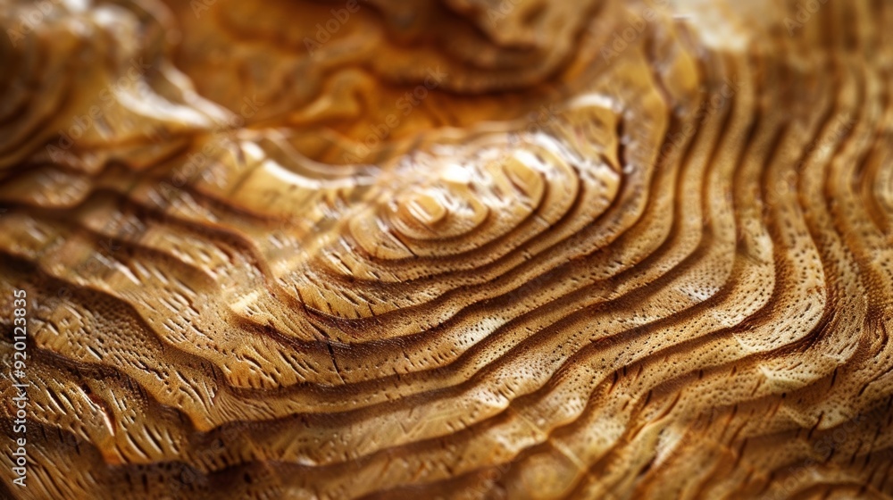 Poster a macro shot of the unique wood pattern on a ting board displays the oneofakind nature of each handc