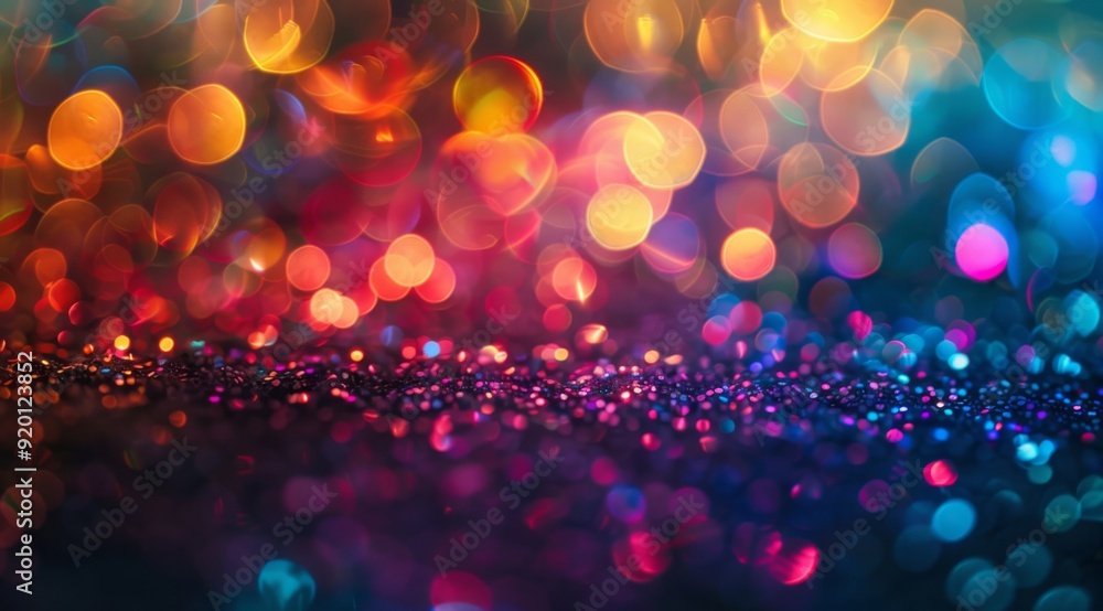 Poster the colorful bokeh lights create a truly stunning and captivating background perfect for all your me