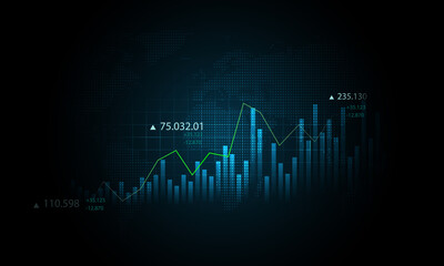 technology background picture Business analysis graphs, finance, marketing, banner design, advertising materials