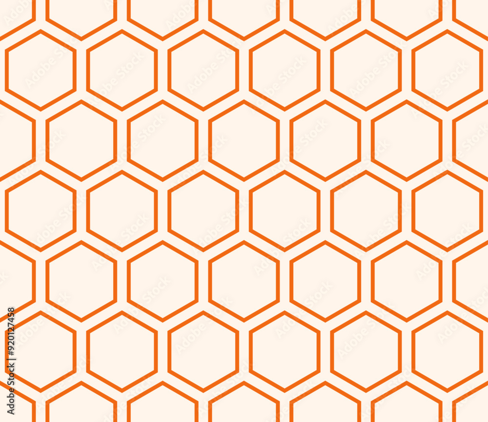 Poster abstract mosaic background. orange color on matching background. hexagon mosaic background. large he