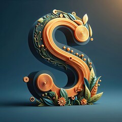 Letter s Logo. A Letter Design Vector. AI generate	