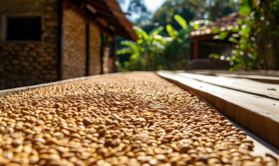 Obraz premium Pictures of coffee and coffee beans, coffee plants