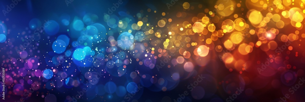 Poster a stunning and mesmerizing blend of colorful bokeh lights, creating a vibrant and artistic backgroun