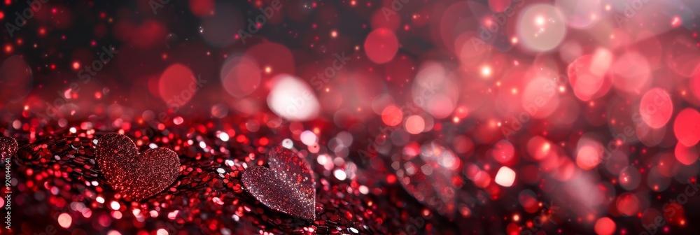 Aufkleber stunning abstract background featuring shimmering red sparkles and glimmers, ideal for creative proj