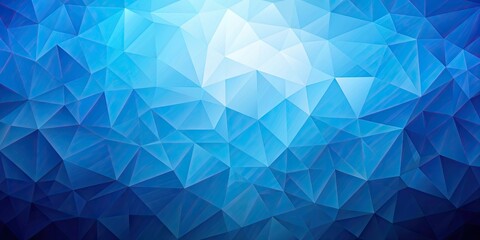 Obraz premium Blue abstract polygonal background with rendering , polygon, geometric, design, digital, backdrop, modern, art, technology