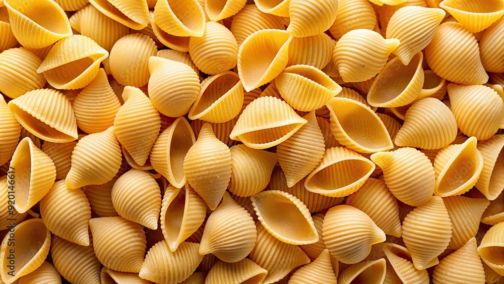 Sticker Close-up of Italian pasta shells, pasta, shells, close-up, Italian, cuisine, food, gourmet, cooking, delicious