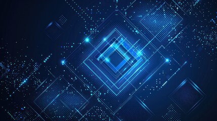 Abstract Geometric Blue Background