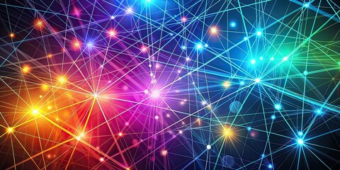 Obraz premium Abstract background with intersecting lines and scattered spots, abstract, background, lines, spots, intersecting